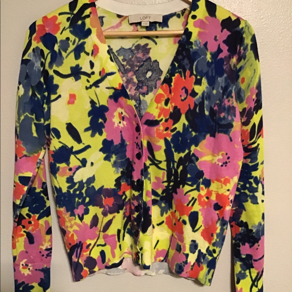 Loft floral sweater